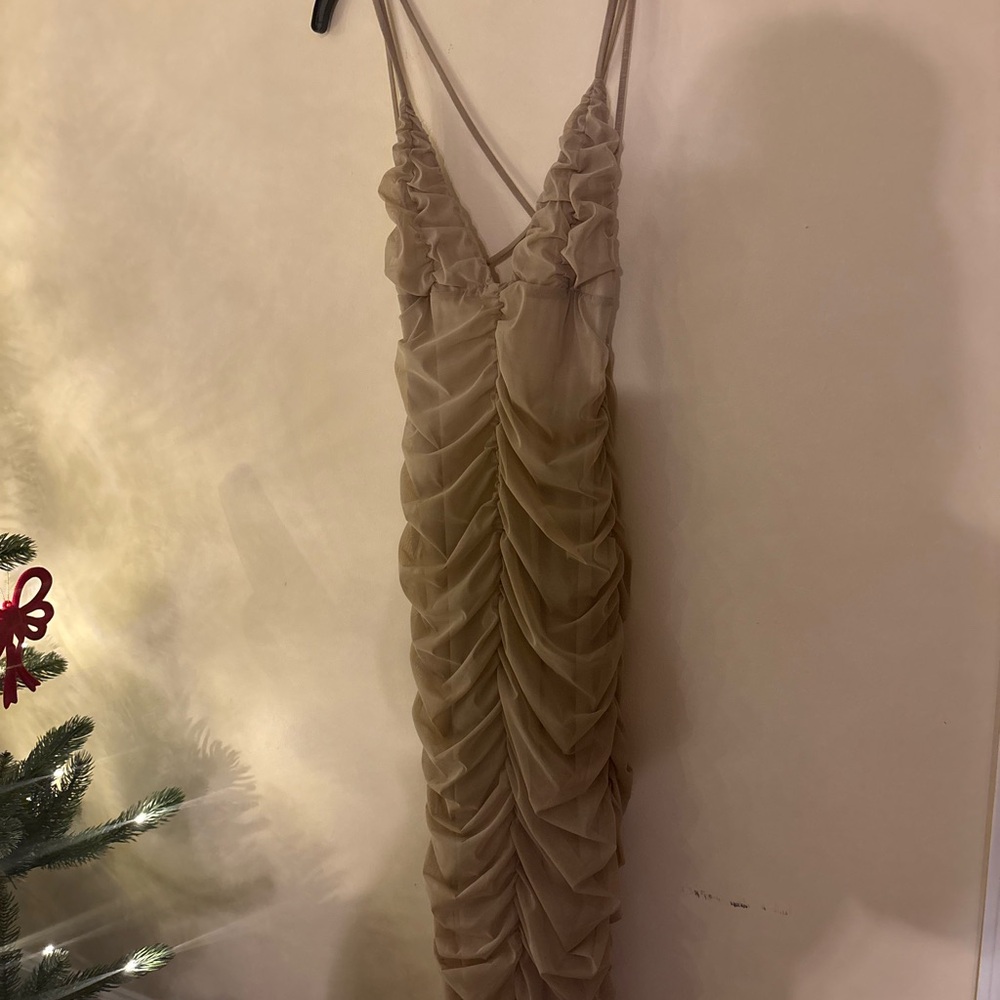 Michael Costello Beige Dress